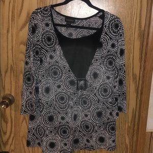 Layne Bryant 3/4 length sleeve dress top.